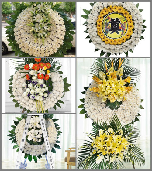 广东广州市南沙区东涌镇小乌村花圈速递